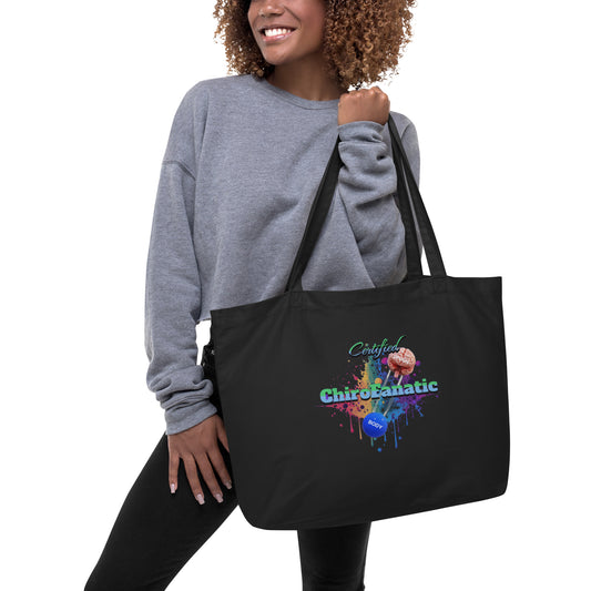 ChiroFanatics Large Organic Tote Bag